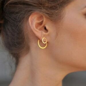 Front Back Double Sided Earrings 2 in One